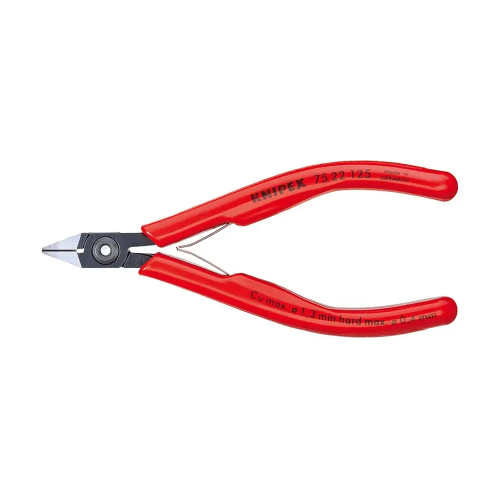 Кусачки боковые для электроники чернёные 125 мм Knipex 75 22 125