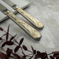 Нож десертный 20,7 см матовый с золотом Lord Vintage Style P.L. Proff Cuisine [12]