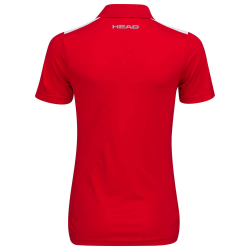 Женское поло Head Club 22 Tech Polo Shirt W - красный