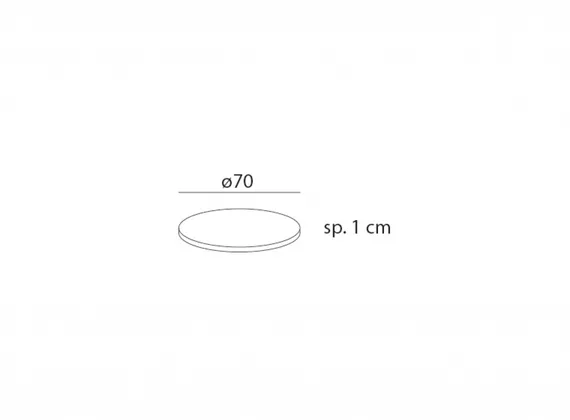 Piano Laminato ø70