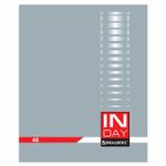 Тетрадь А5, 48 л., BRAUBERG, клетка, обложка картон, "INDAY", 400518, 4шт