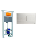 Инсталляция OLI 120 ECO Matrix Square + панель смыва Slim хром 659046