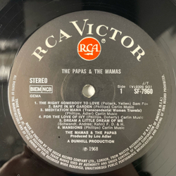 Винтажная виниловая пластинка LP The Mamas The Papas (Англия 1968)