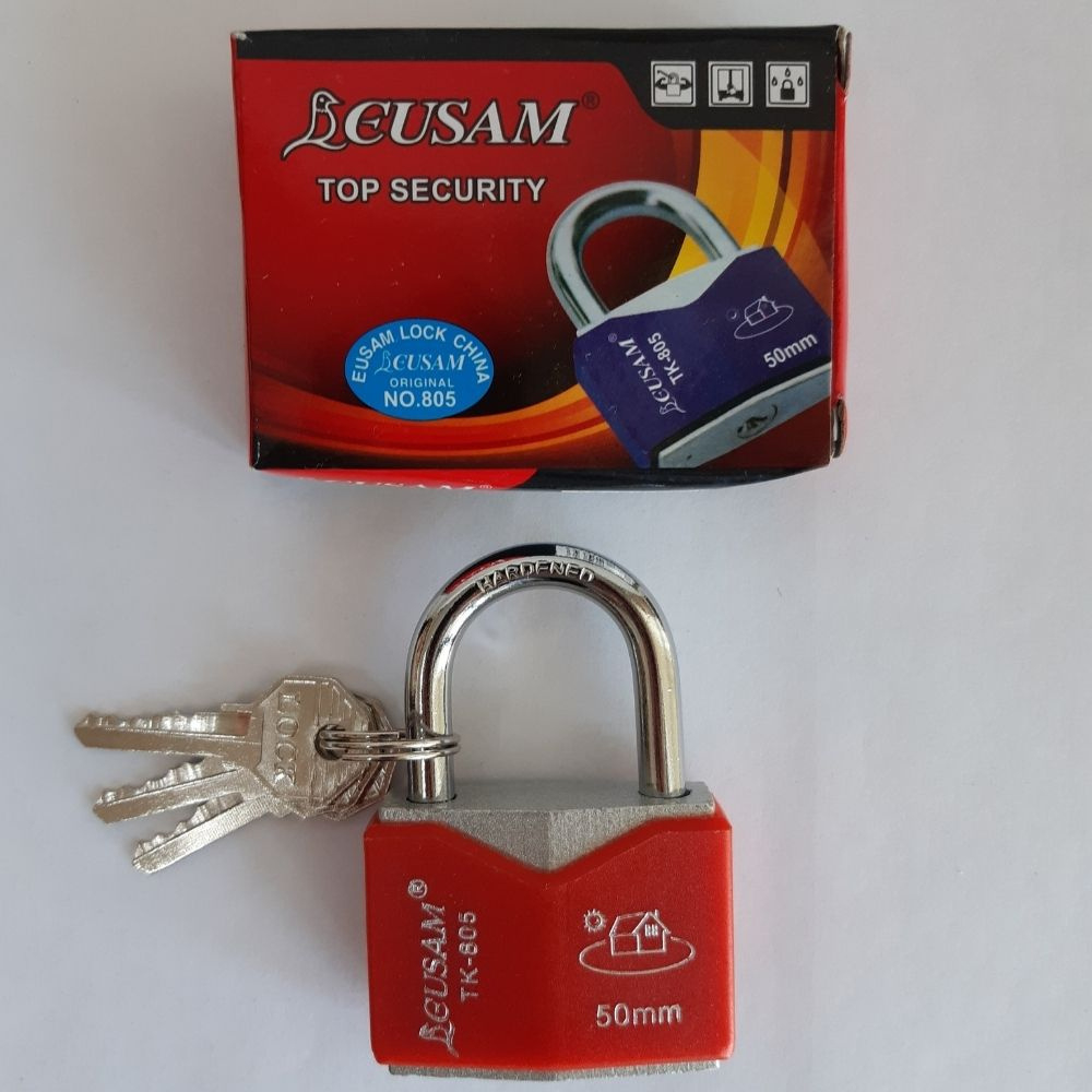 ЗАМОК НАВЕСНОЙ ЦВЕТНОЙ/BINARI GUSAM 805 50ММ