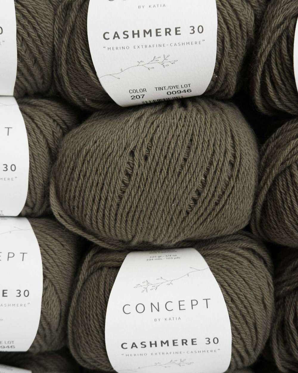 -30% Concept Cashmere 30 5x25g — green-brown