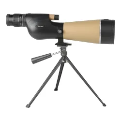 Зрительная труба Veber Snipe Super 20-60x80 WA WP на боковом виде, установленная на штативе