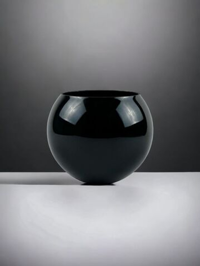 Ваза Шар "Sphere" (М) "BlacK" (Черный глянец)