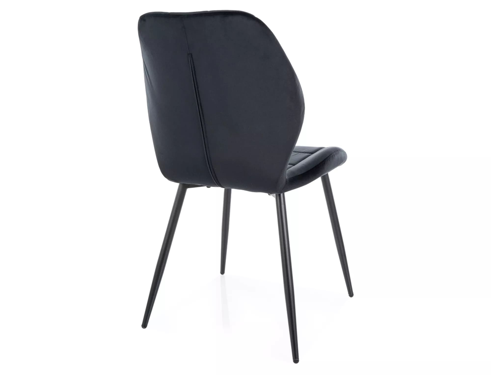 Стул SIGNAL JAKE Velvet Bluvel 19 черный/черный