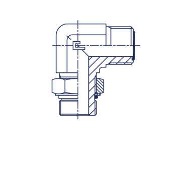 Штуцер FMA90 D16 ORFS 1 - UNF 7/8