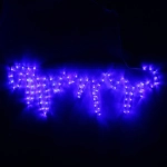 Фигура светодиодная «Сосульки» 98*32 см, дюралайт, Синий
