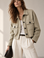 Новый жакет из льна с вискозой Zara, S