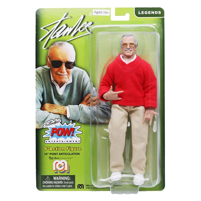 Фигурка Mego 8-inch Action Figure Stan Lee Sweater spider hands