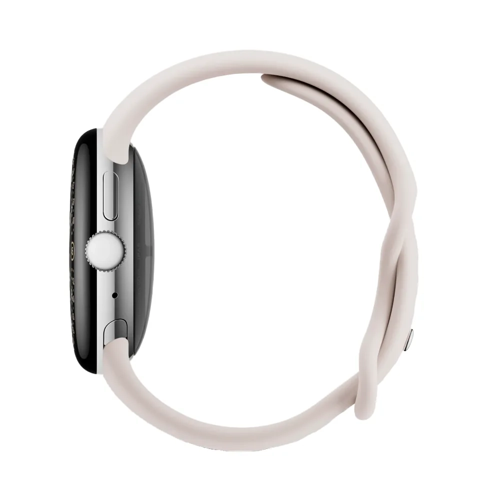 Умные часы Google Pixel Watch 4 Wi-Fi, 41mm, Polished Silver/Porcelain (Серебряный/Фарфоровый)