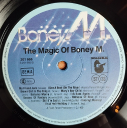 Винтажная виниловая пластинка LP The Magic Of Boney M (Germany 1980)