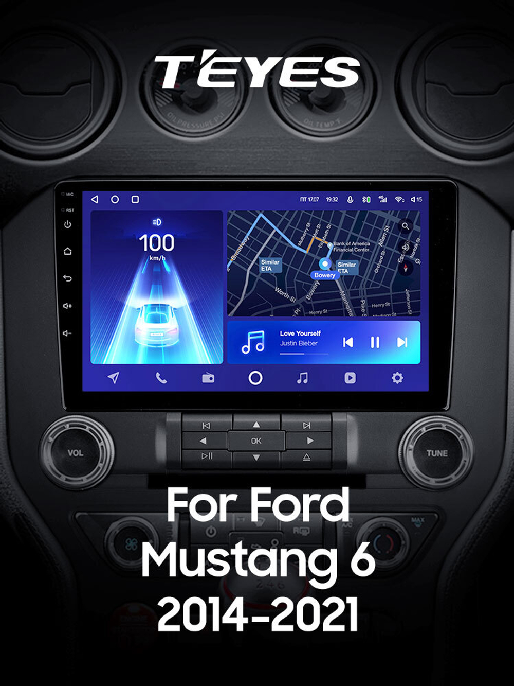 Teyes CC2 Plus 9"для Ford Mustang 6 S550 2014-2021