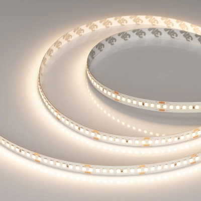 Лента RT-A192-10mm 24V Warm3500 (17.6 W/m, IP20, 2835, 5m) (Arlight, высок.эфф.150 лм/Вт)