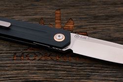 Нож складной Artisan 1849P-BK Sirius, клинок 89мм, сталь AR-RPM9, рукоять G10