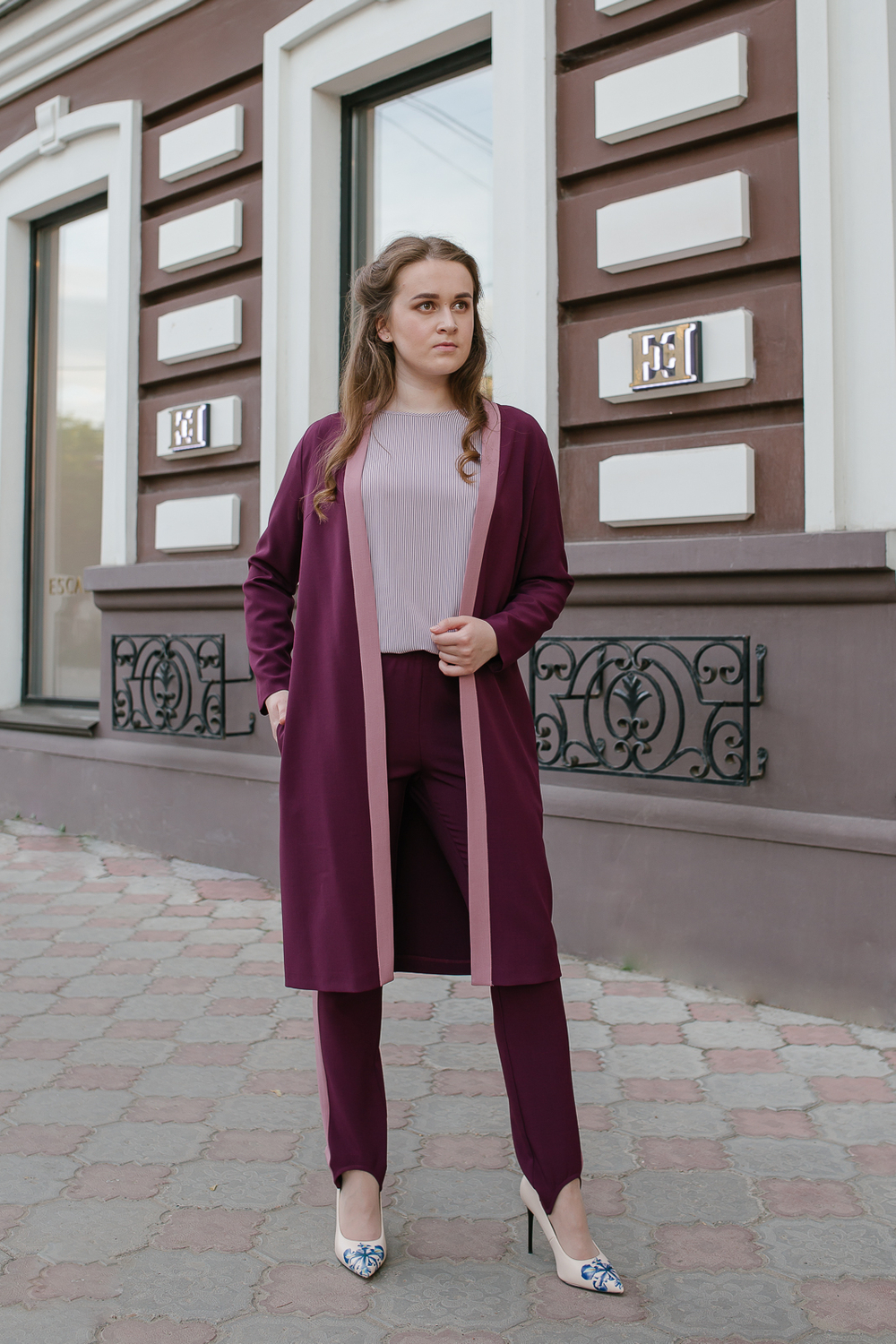 Кардиган 2655ЛЕ, Баклажан