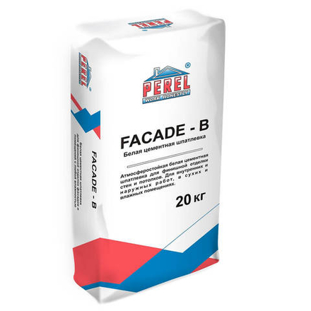 Perel Facade - b 0652, 20 кг - Шпаклевка цементная
