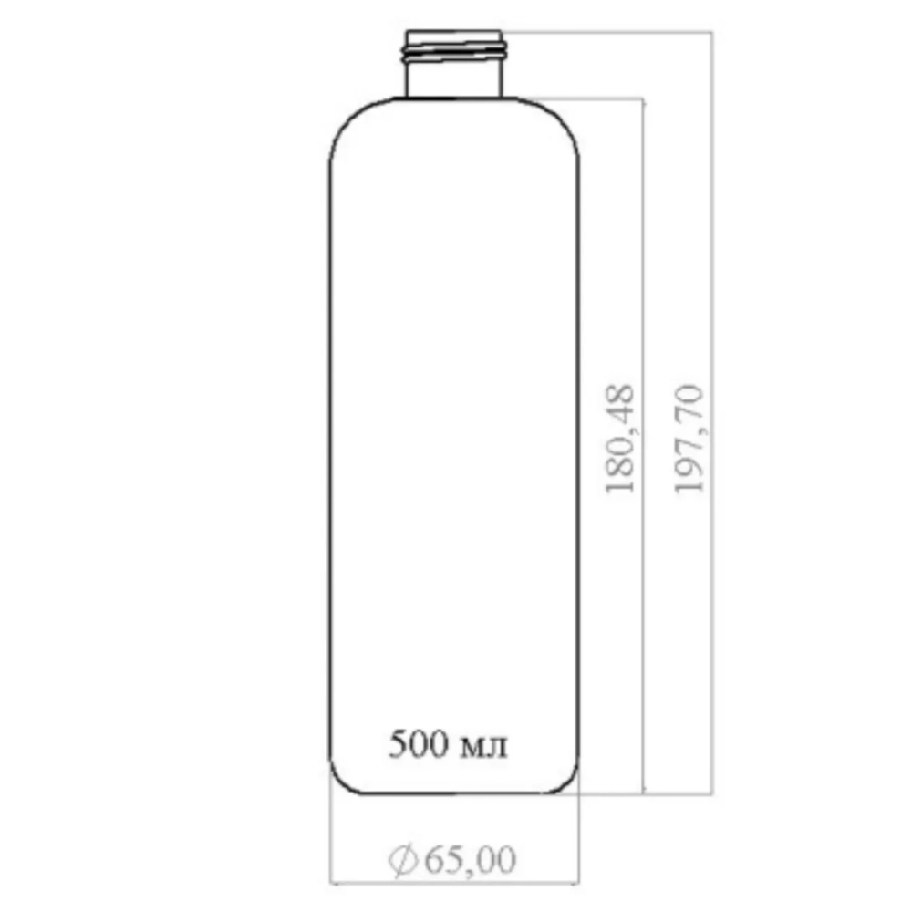Флакон ПНД 500 мл (28) Оливия Белый