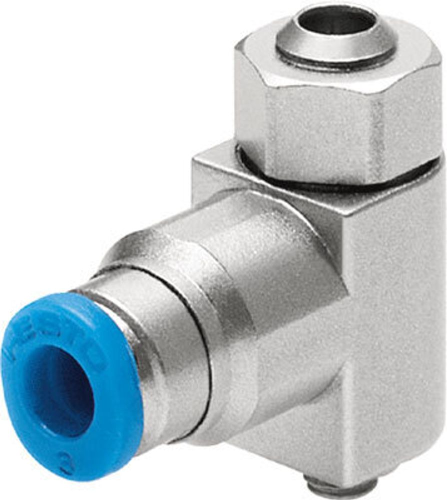GRLA-M5-QS-4-LF-C Дроссель с обратным клапаном