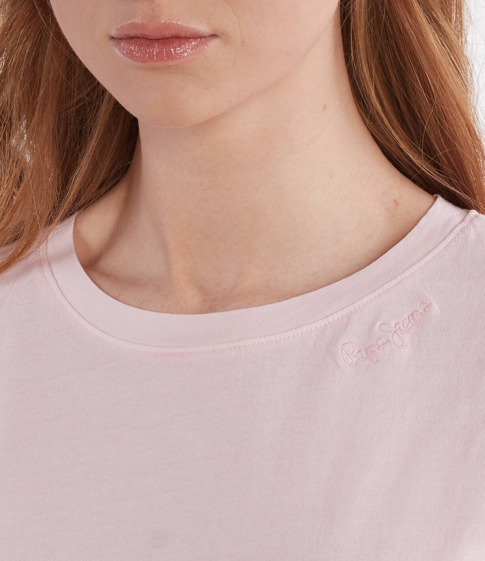 Футболка LIU Pepe Jeans London - пудро-розовый(PL505832)