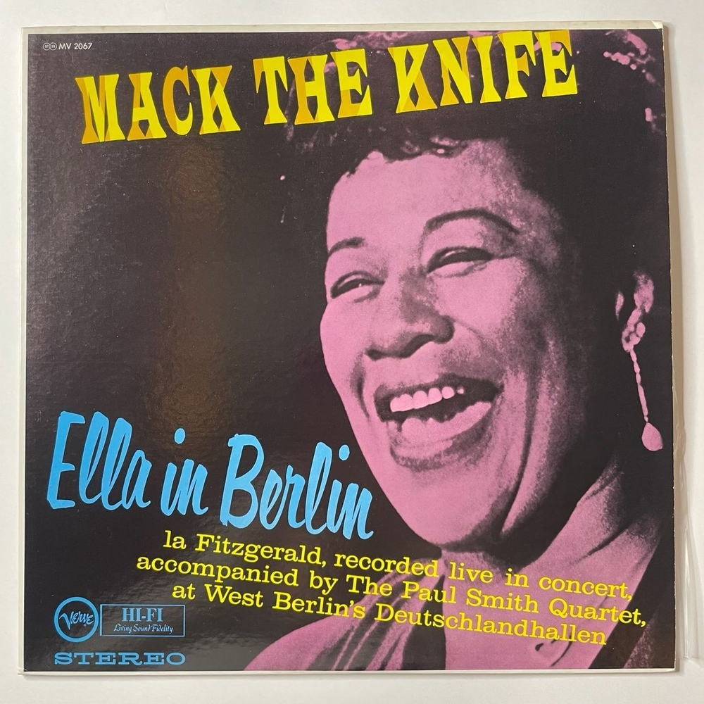 Винтажная виниловая пластинка LP Ella Fitzgerald In Berlin Mack The Knife (Japan 1973) (No Obi)