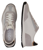 Кожаные кроссовки zayn lowp ltsd BOSS BLACK - серый(50504036)