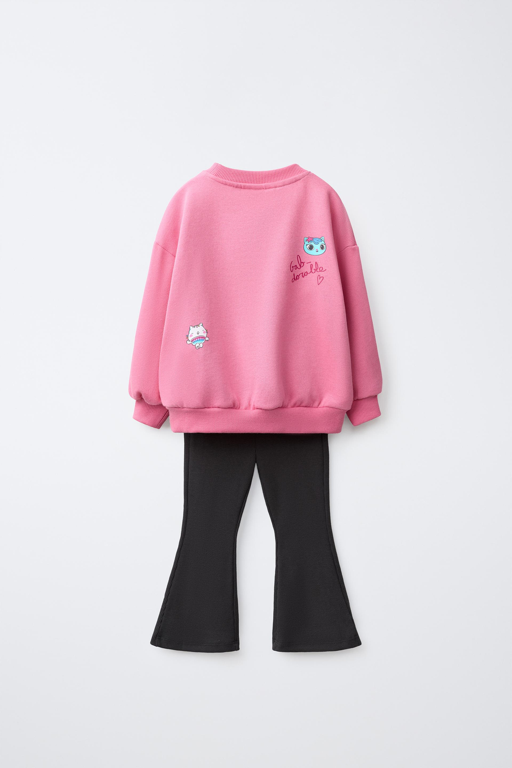 ZARA КОМПЛЕКТ ИЗ ТОЛСТОВКИ И ЛЕГИНСОВ GABBY’S DOLLHOUSE, РОЗОВЫЙ