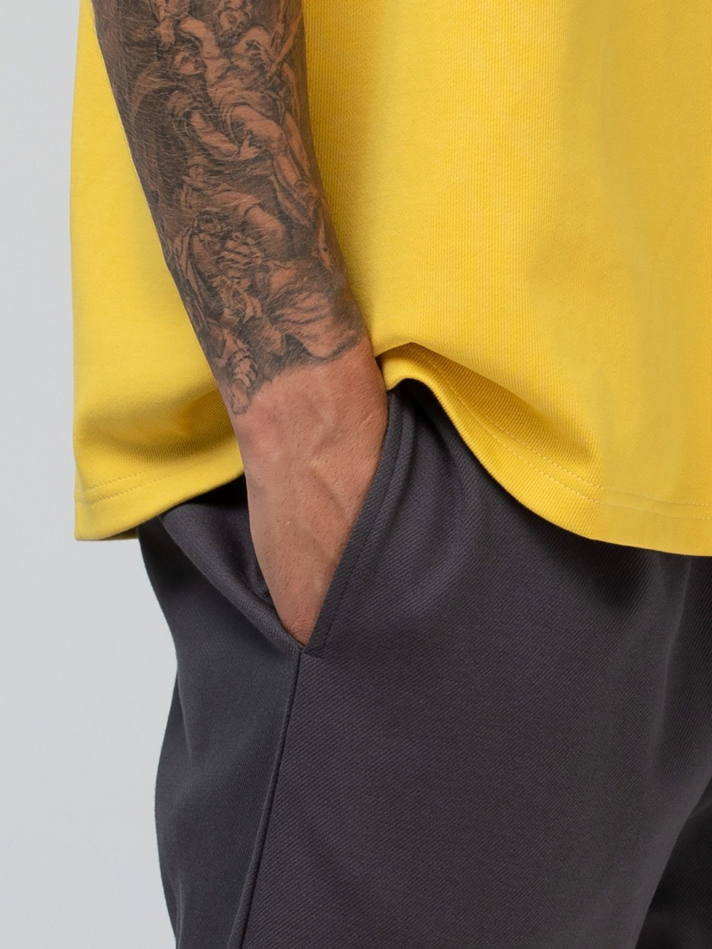 Мужской костюм для дома и отдыха: футболка и шорты (Размер: S) (Цвет: розовый)