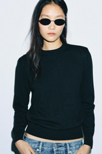 СВИТЕР С ПОДПЛЕЧНИКАМИ — ZARA