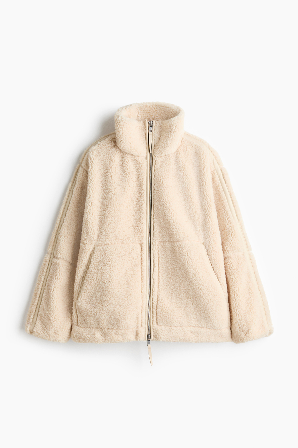 Куртка оверсайз из ткани тедди - H&M