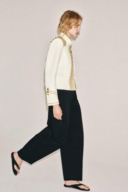 ZARA КУРТКА С ЗАСТЕЖКАМИ-КЛЕВАНТ — ZW COLLECTION, ЭКРЮ
