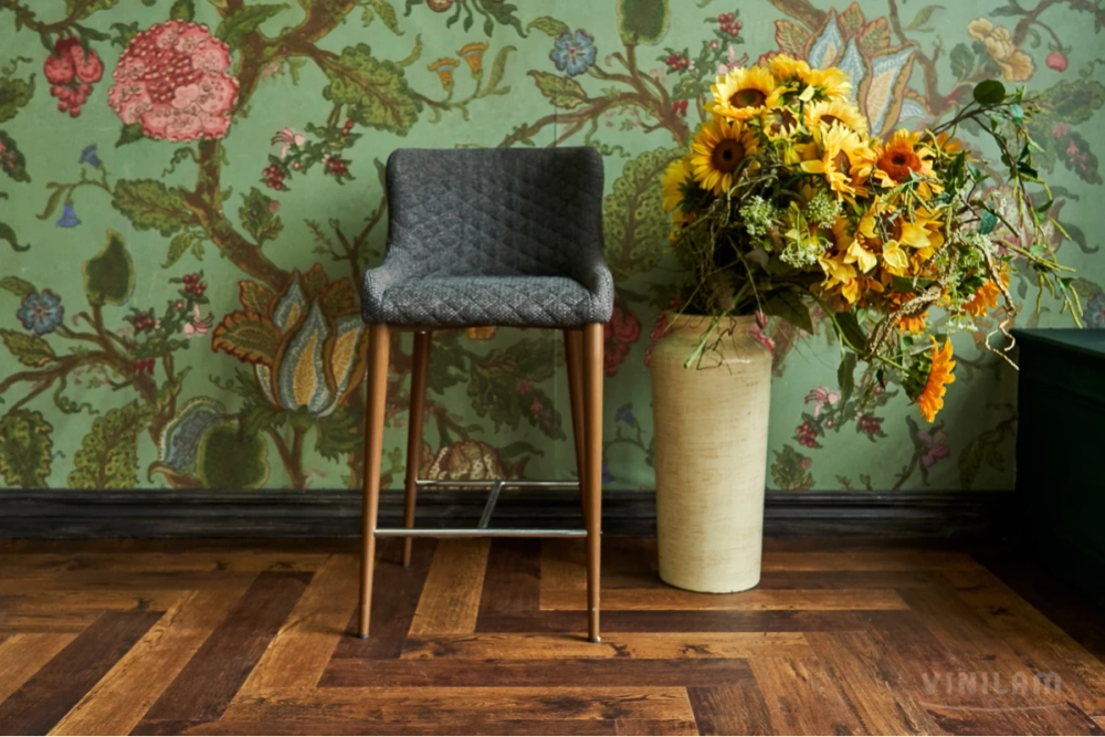 Кварц-винил Клеевой LVT Vinilam Parquet Herringbone Glue LVT 2,5 мм Паркет Парижский 2.79 м2