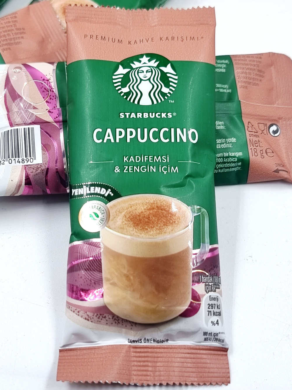 Кофе растворимый Starbucks Cappuccino 144 г (8 пакетиков-саше по 18 г)