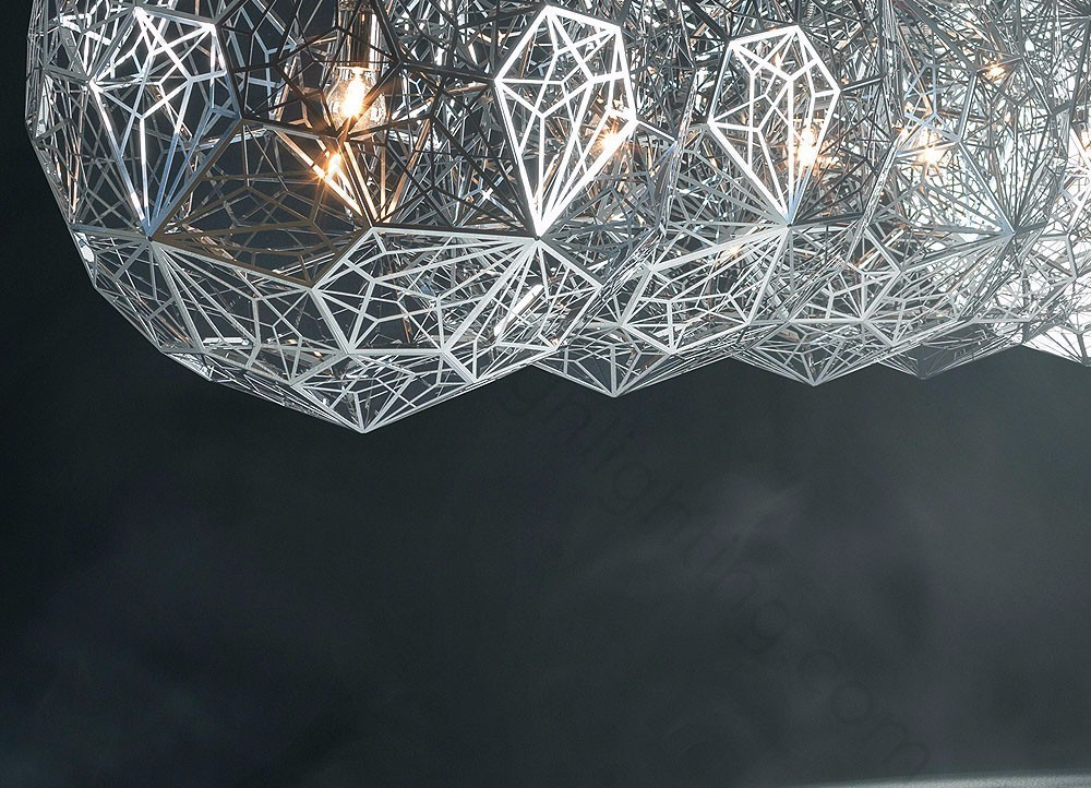 Pendant design lamp  Etch Web by Tom Dixon (Silver)