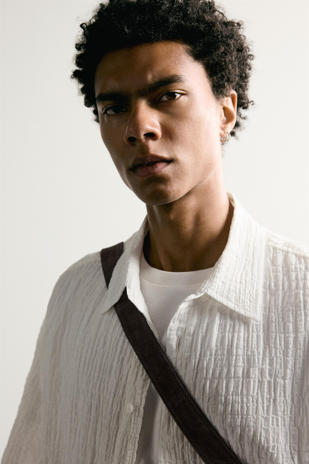 РУБАШКА RELAXED FIT С ФАКТУРНЫМ УЗОРОМ — ZARA