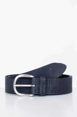 Ремень взрослый MUSTANG Leather belt in 35 mm with buckle in polished silver(Leather in a light pull-up look with vintage ch