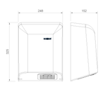 Сушилка сенсорная 2050 W ABS BIGFLOW 01461.W белый