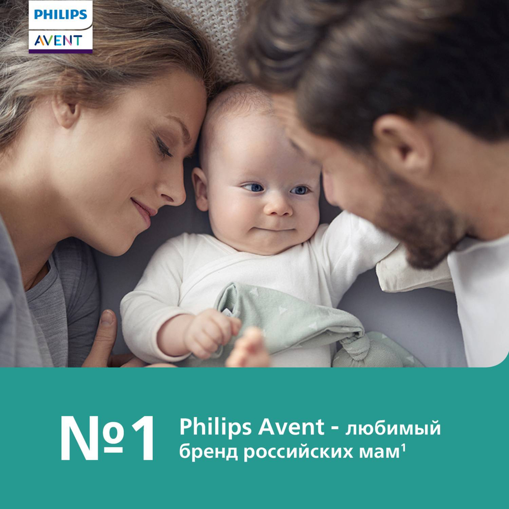 Соска-пустышка силиконовая Philips Avent ultra night с футляром для хранения и стерилизации 18+ месяцев 2шт SCF376/23