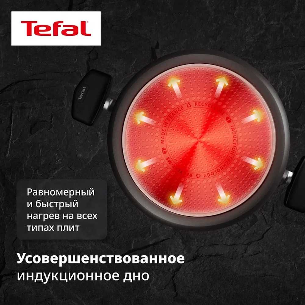 Кастрюля с крышкой Tefal Excellence Fusion 24 см G3414602