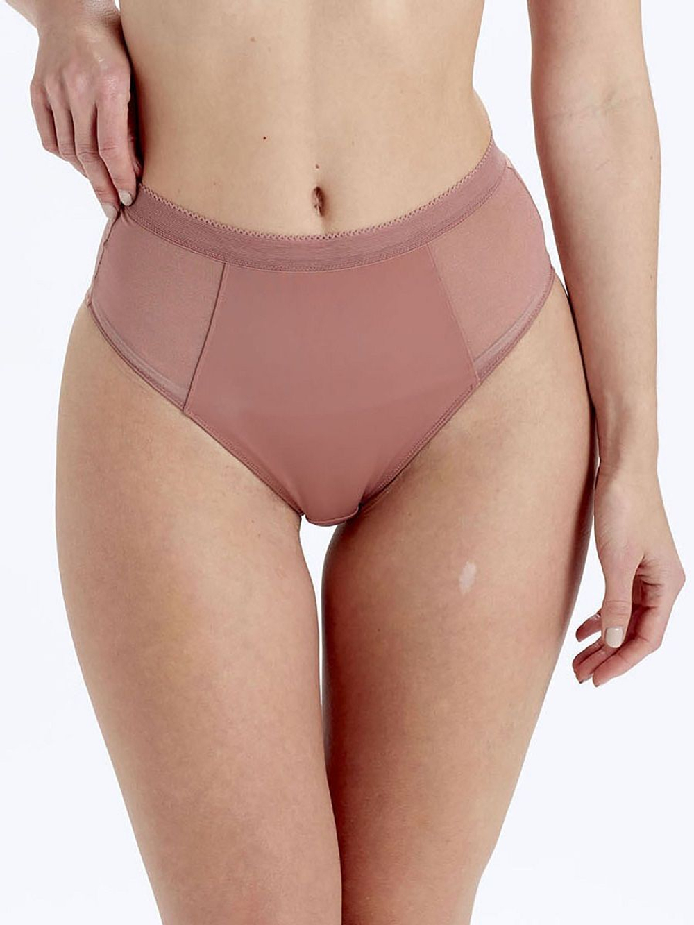 Высокие трусики Naturals High Waisted Brief (Размер: M) (Цвет: фиолетовый)
