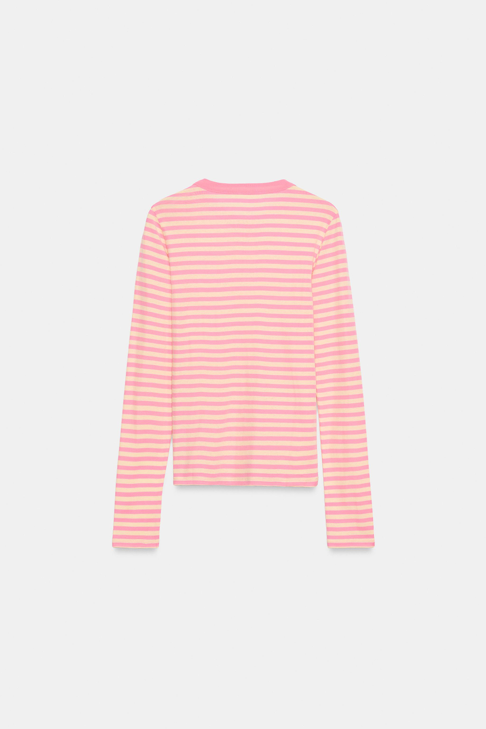 ФУТБОЛКА В ПОЛОСКУ НА ПУГОВИЦАХ — ZARA