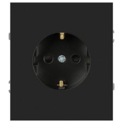 Розетка ЭРА Arktik 16-2101-05 с заземлением 2P+E Schuko 16А-250В антрацит | Эра Arktik