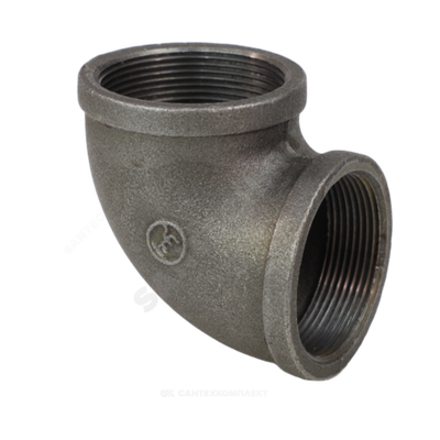 Угольник проходной чугун Ду 40 (1 1/2") ВР/ВР Fittex PLUS