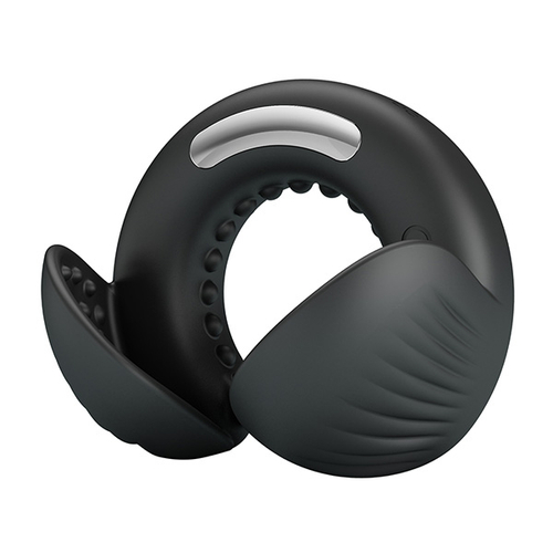 Черное эрекционное виброкольцо Pretty Love Quentin Vibrating Silicone Cock Ring BI-210312Z