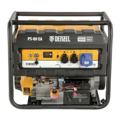 Бензиновый генератор DENZEL PS 80 EA 8PIN, 7.0/8.0 кВт, 230 В, электростартер