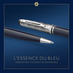 Шариковая ручка Waterman Expert22 SE deluxe Blue CT, стержень: M, цвет: Blue, в подарочной упаковке.
