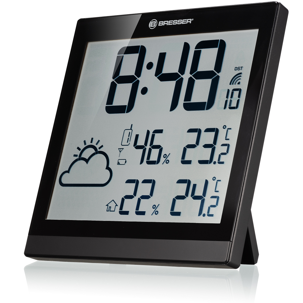 Настенные часы (погодная станция) Bresser ClimaTemp JC LCD