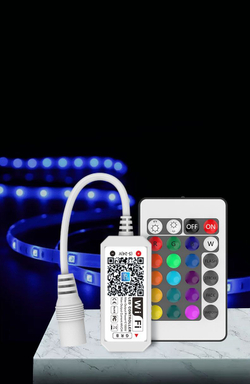 Wi-Fi RGB ленты контроллер, Алиса + пульт 12-24V